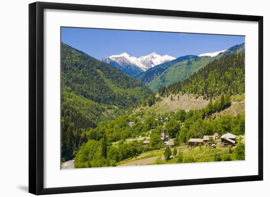 Mountain Scenery of Svanetia, Georgia-Michael Runkel-Framed Photographic Print