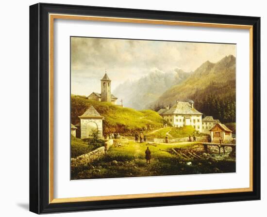 Mountain Scenery-Giovanni Segantini-Framed Giclee Print