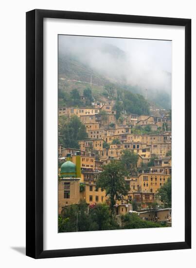 Mountain side, terraced town, Masuleh, Iran, Middle East-James Strachan-Framed Photographic Print