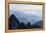 Mountain Silhouette, Aiguilles Rouges, Chamonix, Haute-Savoie, French Alps, France, Europe-Christian Kober-Framed Premier Image Canvas