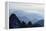Mountain Silhouette, Aiguilles Rouges, Chamonix, Haute-Savoie, French Alps, France, Europe-Christian Kober-Framed Premier Image Canvas