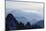 Mountain Silhouette, Aiguilles Rouges, Chamonix, Haute-Savoie, French Alps, France, Europe-Christian Kober-Mounted Photographic Print