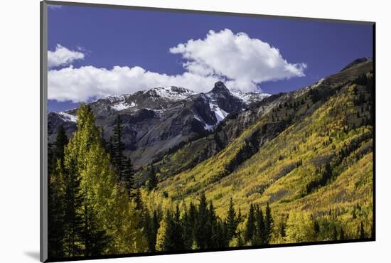 Mountain slope along Million Dollar Highway, Ouray, Colorado.-Adam Jones-Mounted Photographic Print