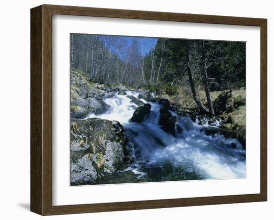 Mountain Stream in La Massana in Andorra, Europe-Jeremy Bright-Framed Photographic Print