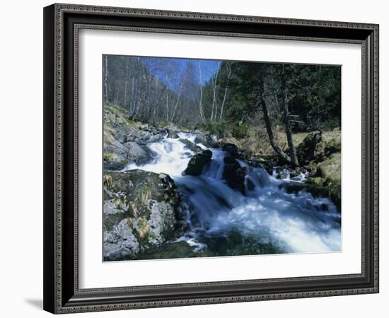 Mountain Stream in La Massana in Andorra, Europe-Jeremy Bright-Framed Photographic Print