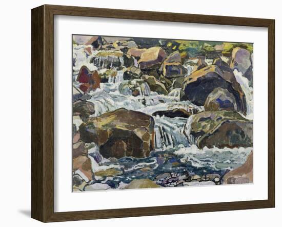 Mountain Stream Near Champéry, 1916-Ferdinand Hodler-Framed Giclee Print