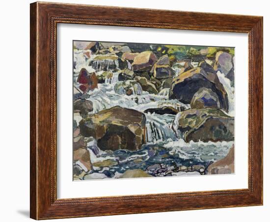 Mountain Stream Near Champéry, 1916-Ferdinand Hodler-Framed Giclee Print