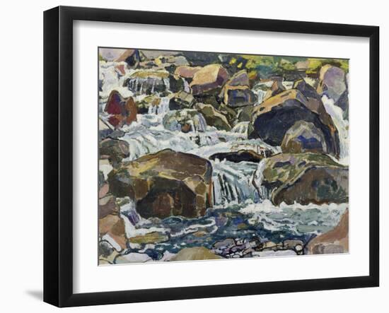 Mountain Stream Near Champéry, 1916-Ferdinand Hodler-Framed Giclee Print