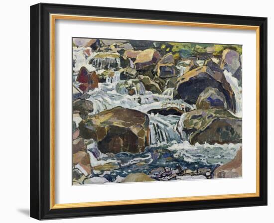 Mountain Stream Near Champéry, 1916-Ferdinand Hodler-Framed Giclee Print