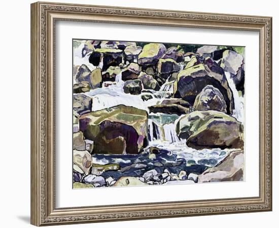 Mountain Stream Near Champéry-Ferdinand Hodler-Framed Giclee Print