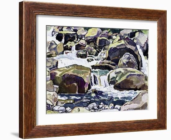 Mountain Stream Near Champéry-Ferdinand Hodler-Framed Giclee Print