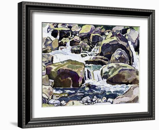 Mountain Stream Near Champéry-Ferdinand Hodler-Framed Giclee Print