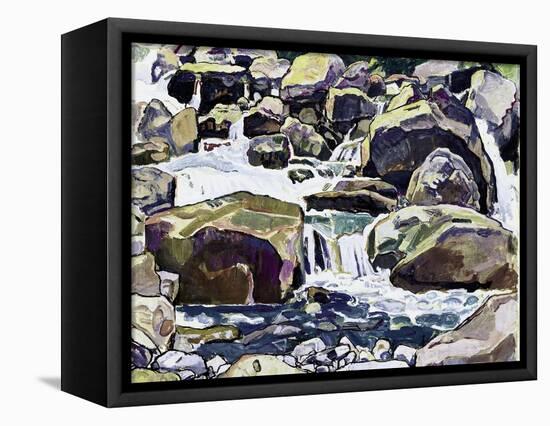 Mountain Stream Near Champéry-Ferdinand Hodler-Framed Premier Image Canvas