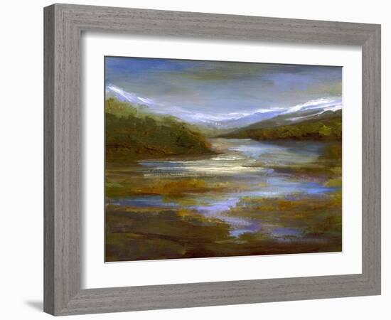 Mountain Stream-Sheila Finch-Framed Art Print