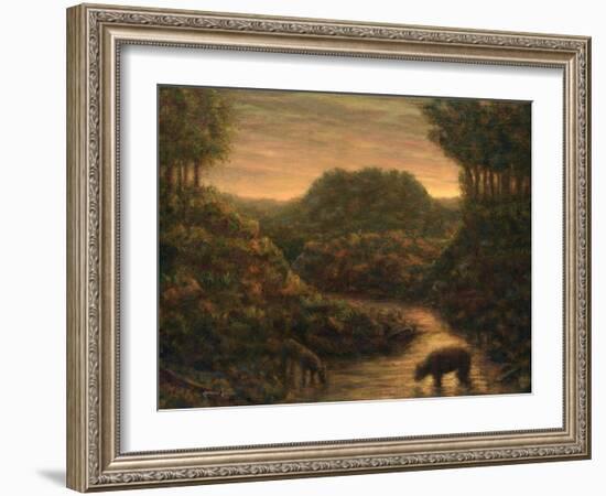 Mountain Stream-James W Johnson-Framed Giclee Print