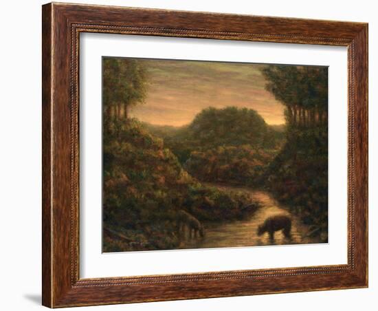 Mountain Stream-James W Johnson-Framed Giclee Print