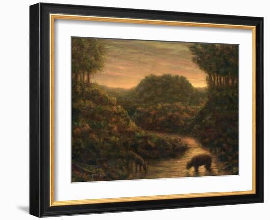 Mountain Stream-James W Johnson-Framed Giclee Print