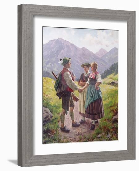 Mountain Sweethearts-Emil Karl Rau-Framed Giclee Print