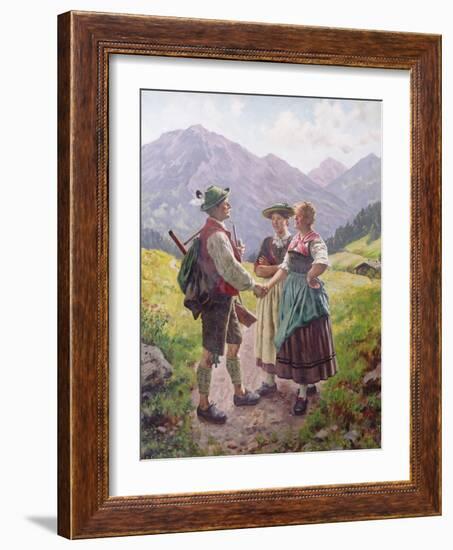 Mountain Sweethearts-Emil Karl Rau-Framed Giclee Print