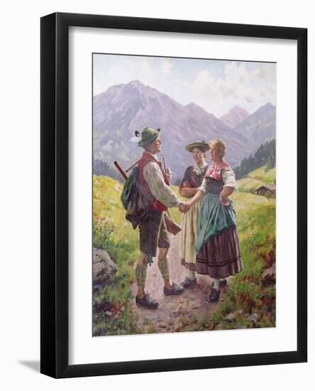 Mountain Sweethearts-Emil Karl Rau-Framed Giclee Print