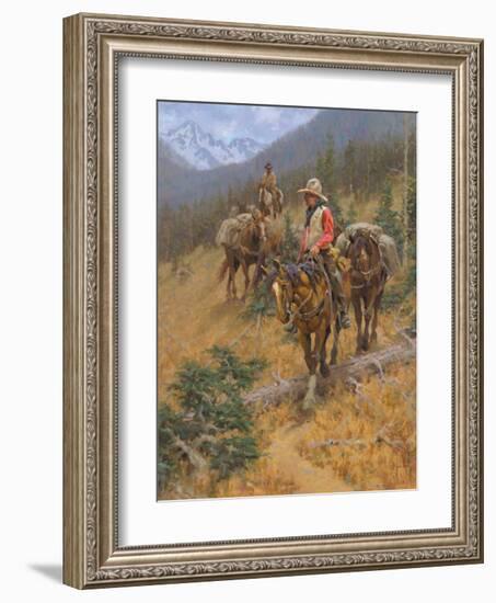 Mountain Trail-Jim Rey-Framed Art Print
