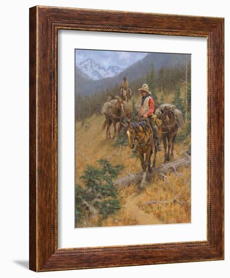 Mountain Trail-Jim Rey-Framed Art Print