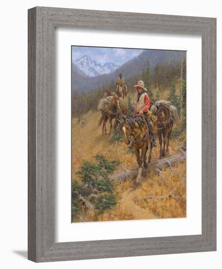 Mountain Trail-Jim Rey-Framed Art Print