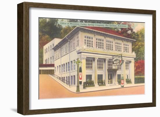 Mountain Valley Spring Company, Hot Springs, Arkansas-null-Framed Art Print