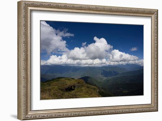 Mountain View, Bhutan (Photo)-null-Framed Giclee Print