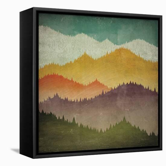 Mountain View-Ryan Fowler-Framed Stretched Canvas