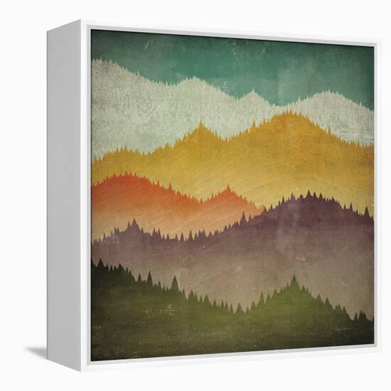 Mountain View-Ryan Fowler-Framed Stretched Canvas