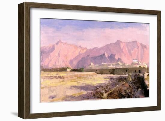 Mountain Village, Near Yazd-Bob Brown-Framed Premium Giclee Print