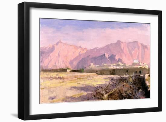 Mountain Village, Near Yazd-Bob Brown-Framed Premium Giclee Print