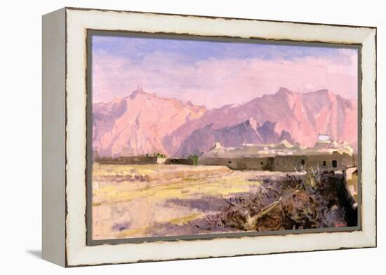 Mountain Village, Near Yazd-Bob Brown-Framed Premier Image Canvas