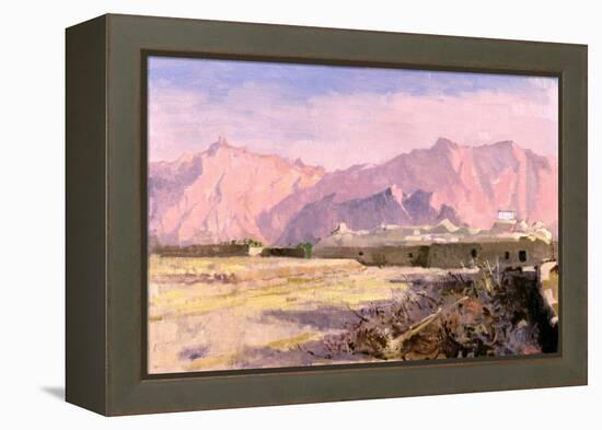 Mountain Village, Near Yazd-Bob Brown-Framed Premier Image Canvas