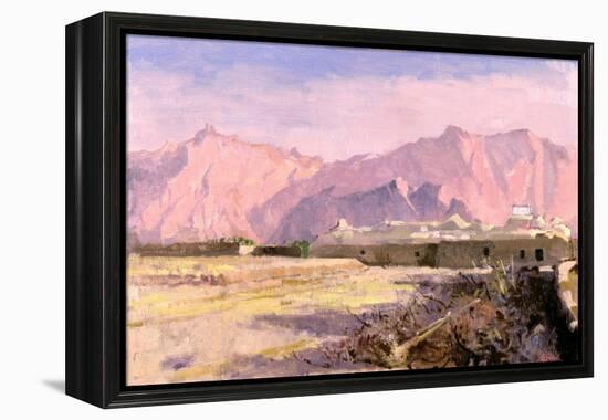 Mountain Village, Near Yazd-Bob Brown-Framed Premier Image Canvas