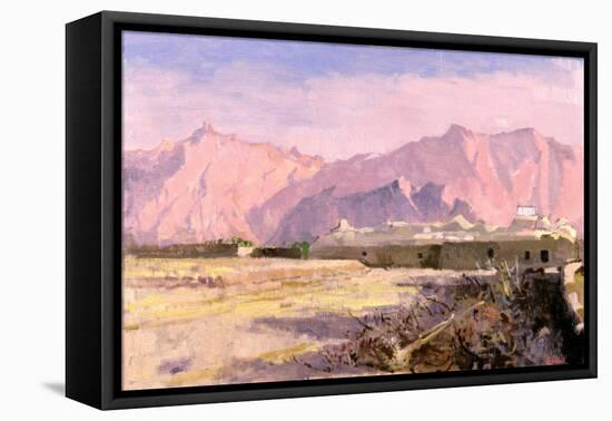 Mountain Village, Near Yazd-Bob Brown-Framed Premier Image Canvas