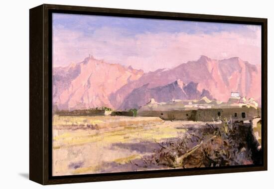 Mountain Village, Near Yazd-Bob Brown-Framed Premier Image Canvas