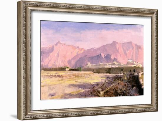 Mountain Village, Near Yazd-Bob Brown-Framed Giclee Print