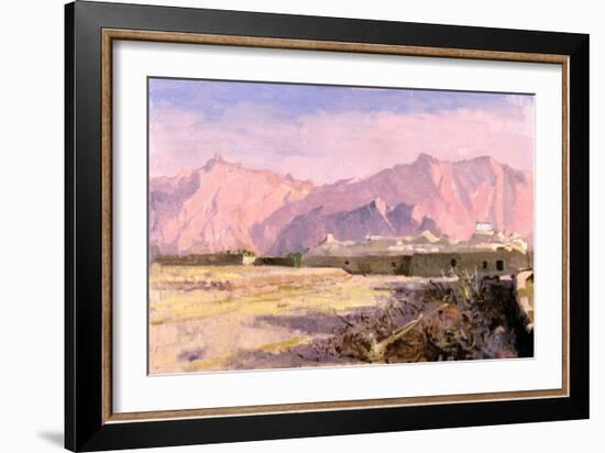 Mountain Village, Near Yazd-Bob Brown-Framed Giclee Print