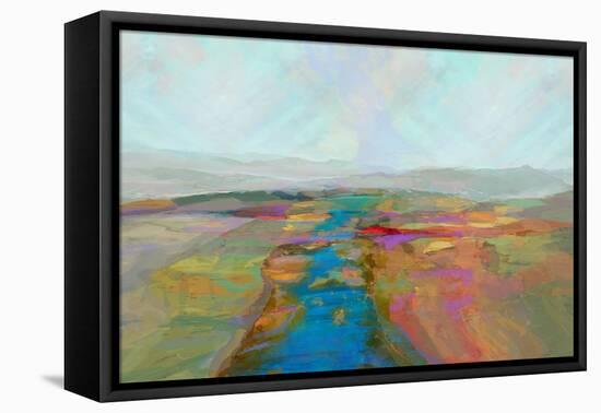 Mountain vista I-Michael Tienhaara-Framed Stretched Canvas