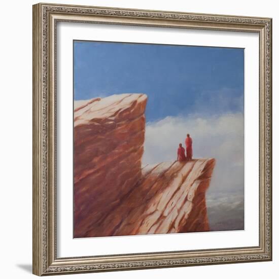 Mountain Walk, Bhutan, 2010-Lincoln Seligman-Framed Giclee Print