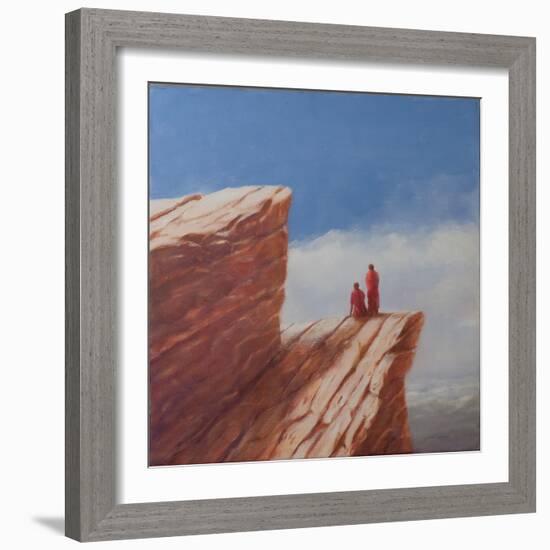 Mountain Walk, Bhutan, 2010-Lincoln Seligman-Framed Giclee Print