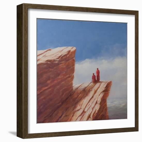 Mountain Walk, Bhutan, 2010-Lincoln Seligman-Framed Giclee Print