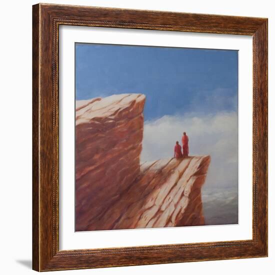 Mountain Walk, Bhutan, 2010-Lincoln Seligman-Framed Giclee Print