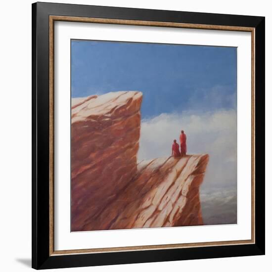 Mountain Walk, Bhutan, 2010-Lincoln Seligman-Framed Giclee Print