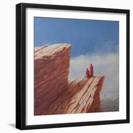 Mountain Walk, Bhutan, 2010-Lincoln Seligman-Framed Giclee Print