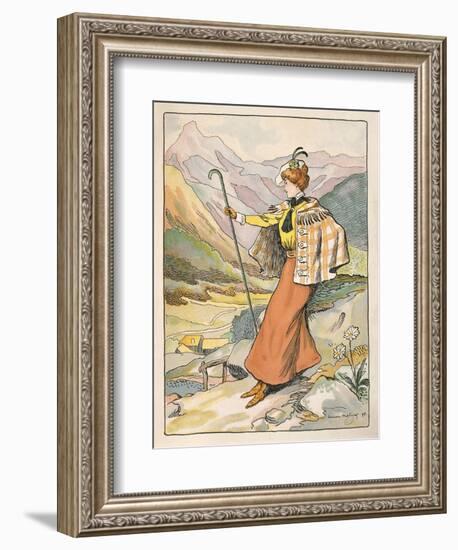 Mountain Walking Clothes-null-Framed Giclee Print