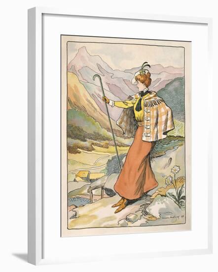 Mountain Walking Clothes-null-Framed Giclee Print