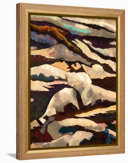 Mountain-Hyunah Kim-Framed Stretched Canvas